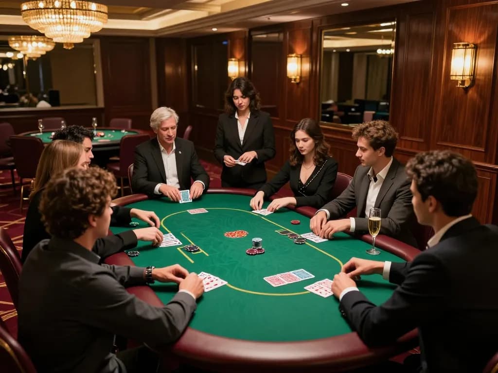 Experience thrilling poker gameplay at CK444s with players and lively atmosphere.