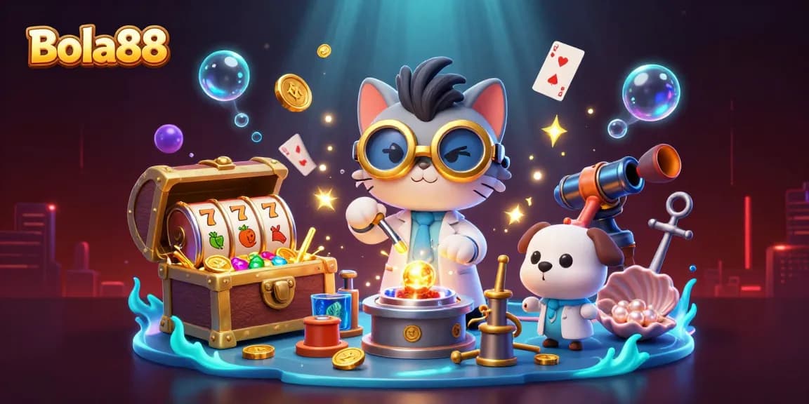 Bola88 melibatkan ilmuwan kucing dan anjing pembantu yang menciptakan mesin replika koin emas dengan slot dan efisiensi tinggi.
