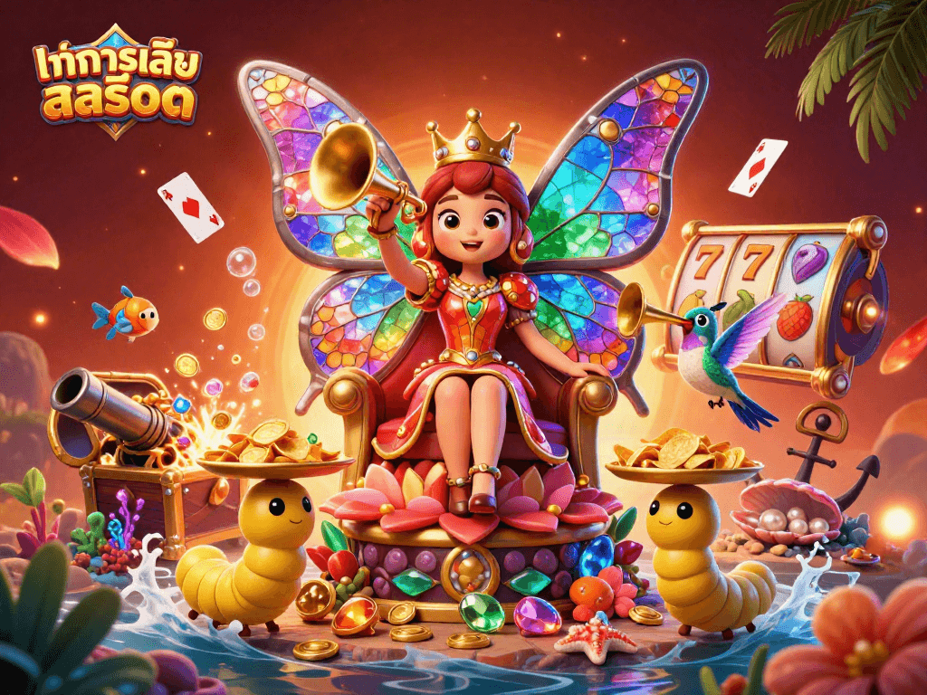 Engage with ทดลองเล่นสล็อต in a captivating casino adventure full of vibrant characters and treasures.