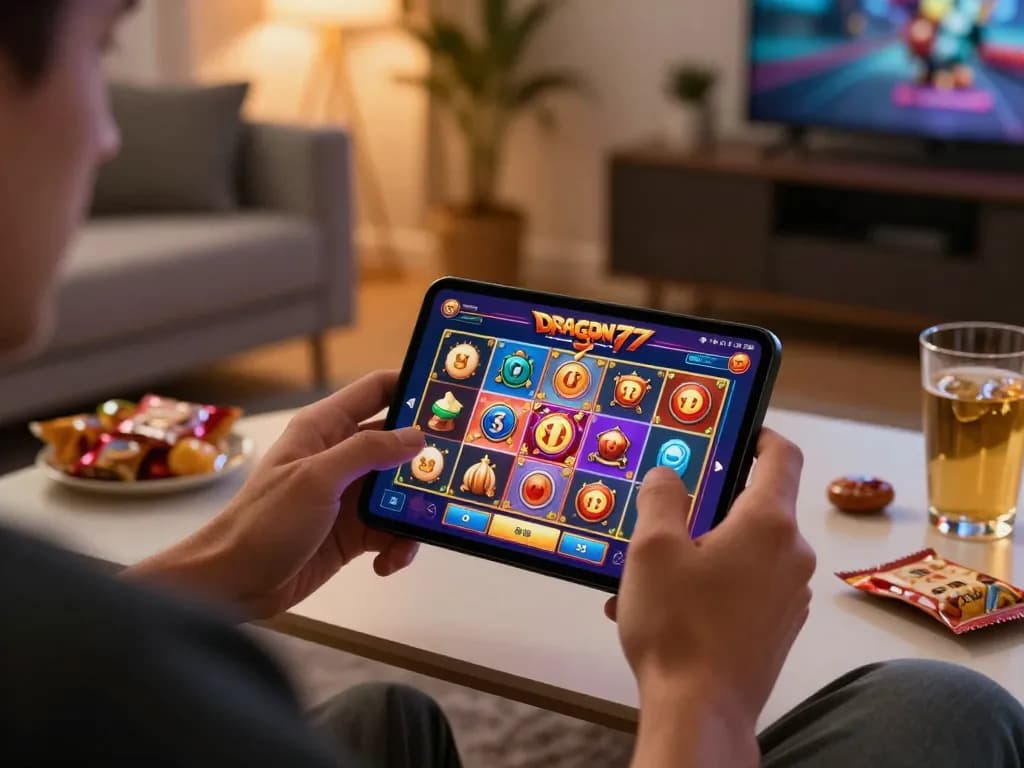 Pengalaman gameplay seluler yang menarik dengan aplikasi dragon77 menyoroti slot dan fitur interaktif