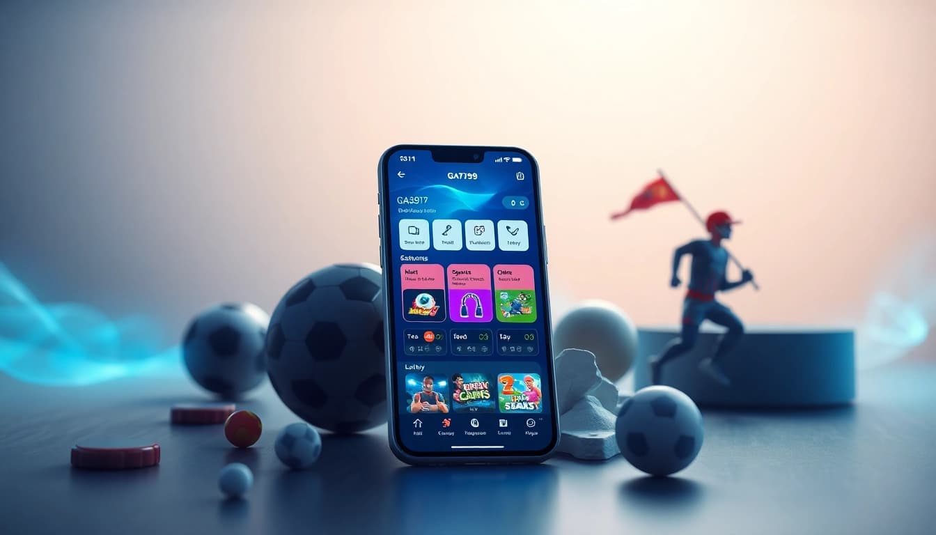 Engaging screenshot of Ga6789 app showcasing online entertainment and gaming features.