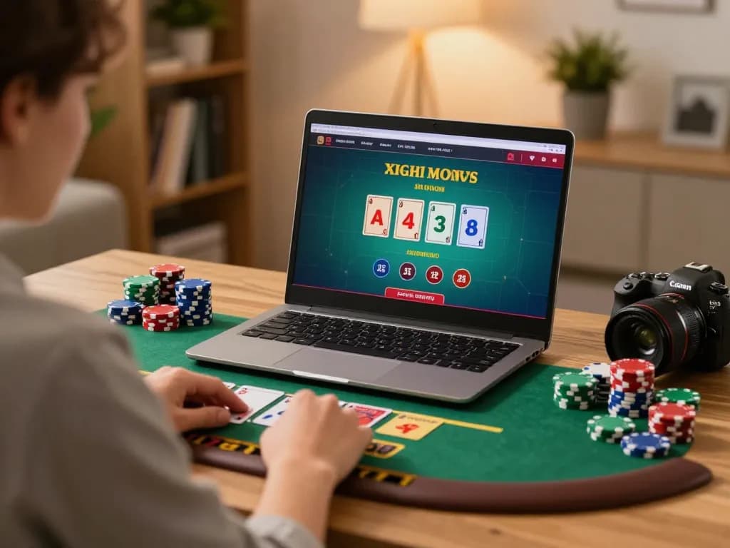 Engaging live dealer blackjack gameplay on a laptop reflecting excitement at Canadian online casinos.