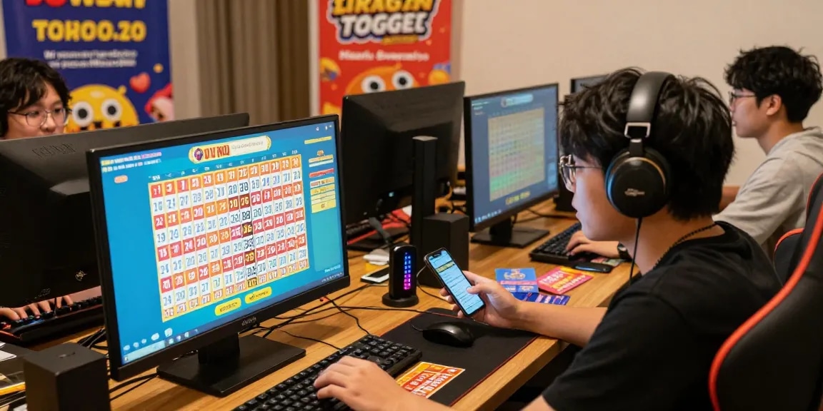 JURAGAN TOGEL: Pemain bersemangat menonton hasil undian togel langsung di rumah.