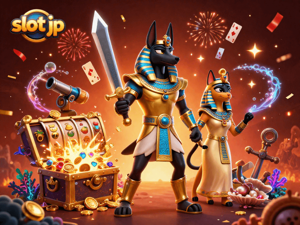 Engage with slot jp action as Anubis and Bastet uncover treasures amidst lively casino reimaginations.