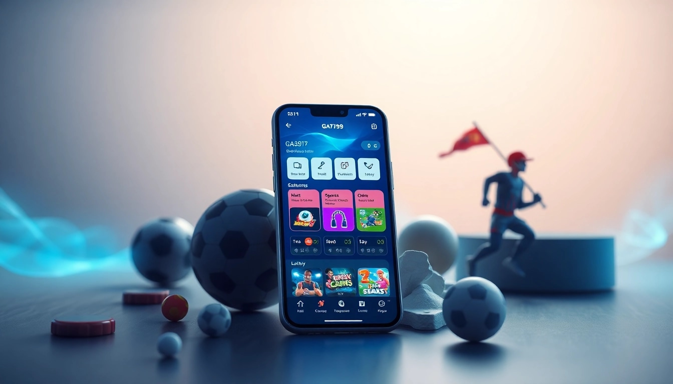 Engaging screenshot of Ga6789 app showcasing online entertainment and gaming features.