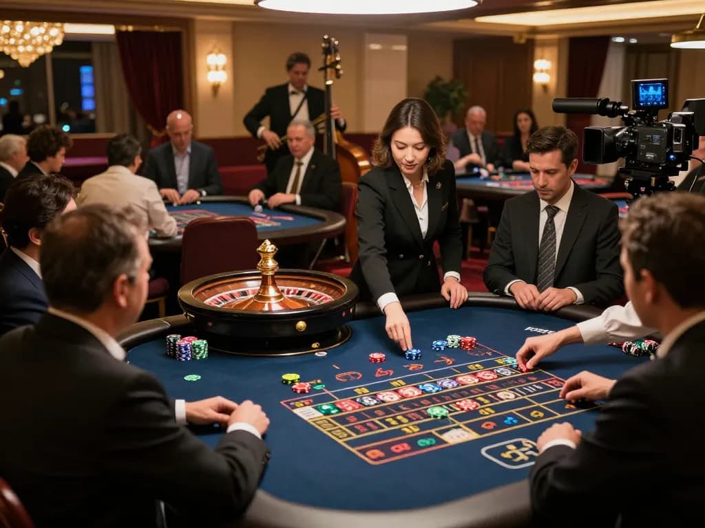 F168 players enjoying exciting roulette gameplay in a luxurious casino atmosphere