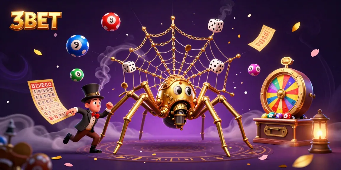 Engage with the exciting world of 3BET, where a steampunk spider spins a golden web of luck and chance.