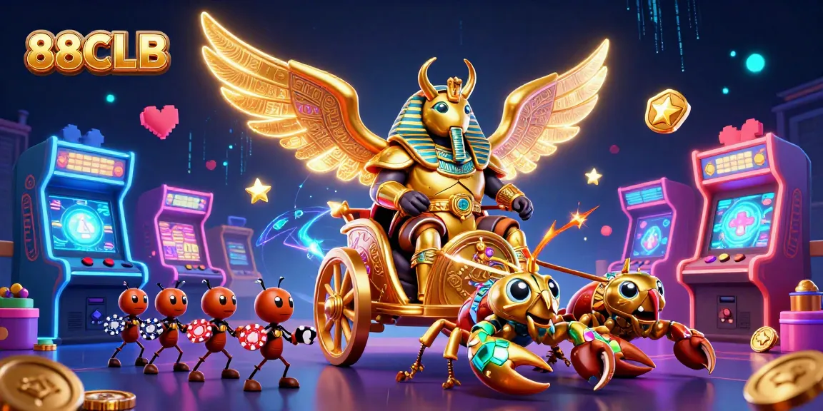 Experience thrilling gameplay with 88CLB's vibrant online casino adventure featuring unique characters and elements.