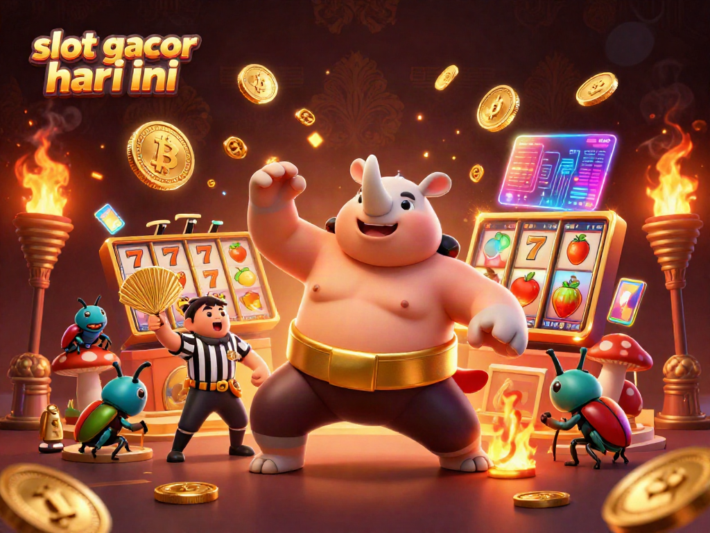Menyaksikan slot gacor hari ini, pejantan kumbang badak bertanding dengan berlimpah koin emas di pertandingan kasino.