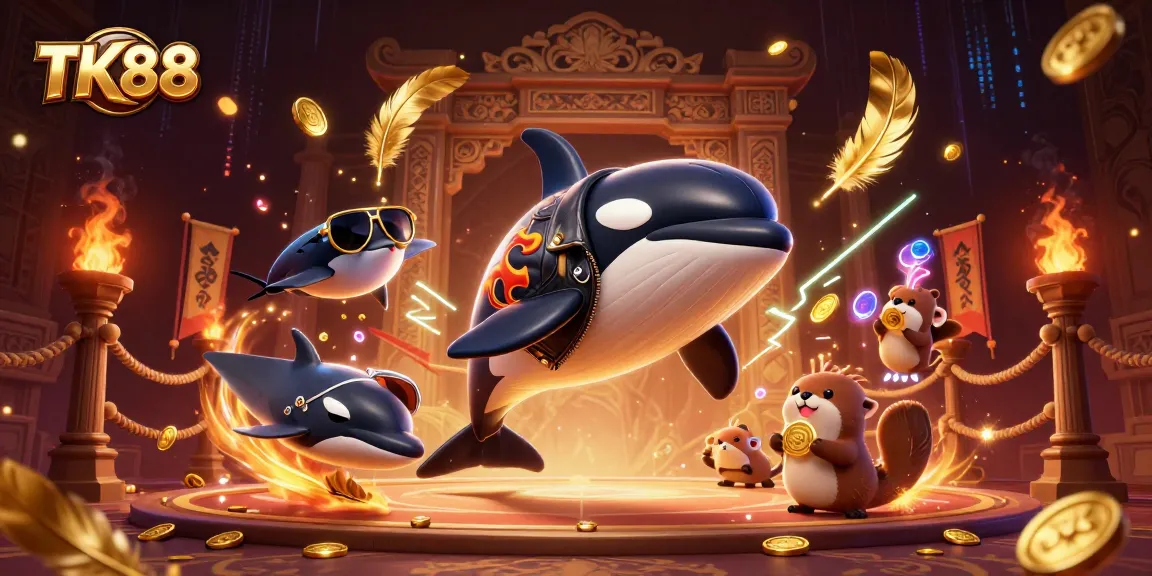 Join the fun at TK88, where otters swim with coins, and sea creatures celebrate big wins!