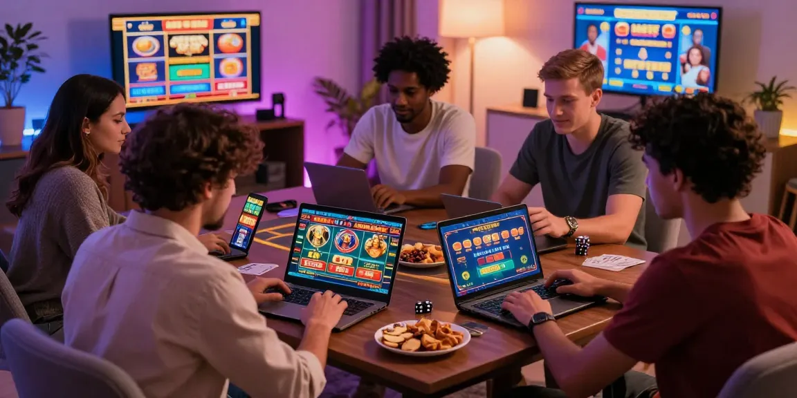 Online players experiencing the excitement of credit card casinos at https://eviz.org.uk with colorful LED lights and cozy atmosphere.