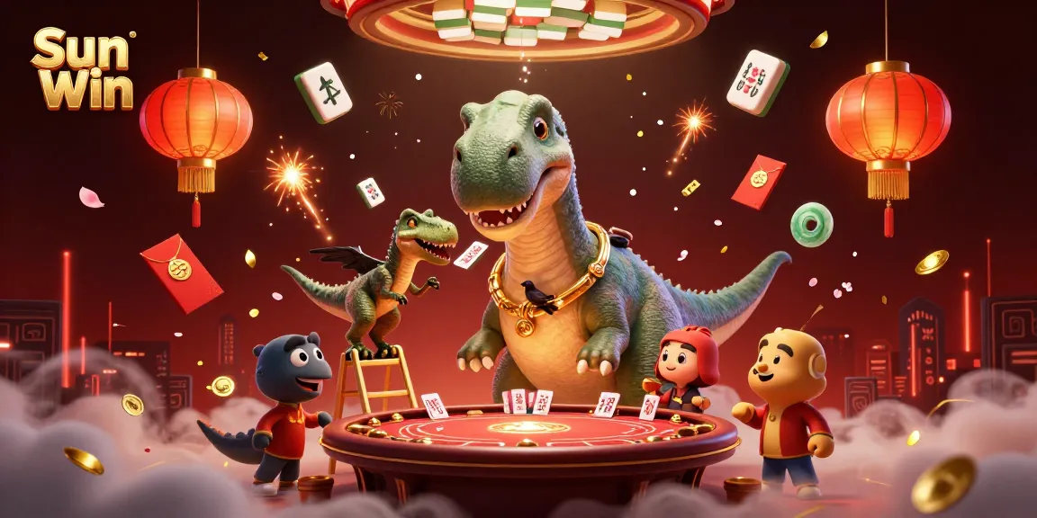 Engage with exciting Sun Win casino action featuring vibrant characters in an immersive 3D scene.