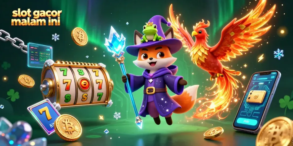 Slot gacor malam ini: Menang besar dengan simbol keberuntungan dan grafik menawan di kasino online.