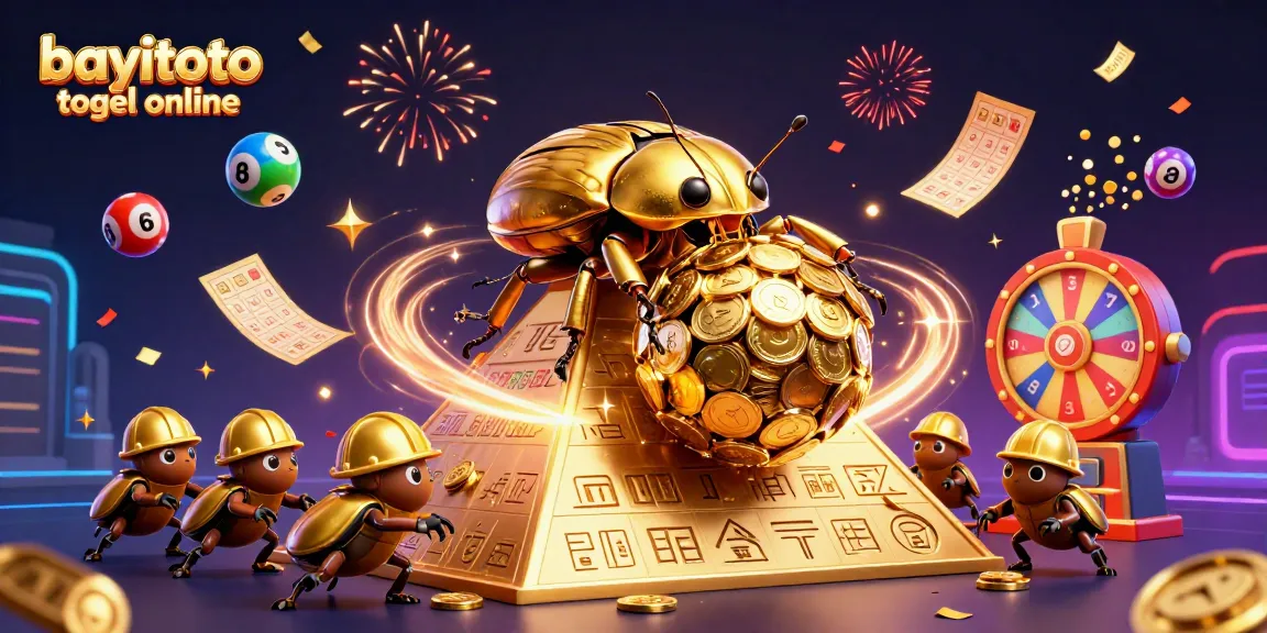 Engage with bayitoto togel online, showcasing lottery excitement with colorful lottery balls and digital dynamics.