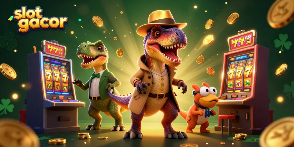 Experience excitement at slot gacor with a velociraptor card counter at the casino.