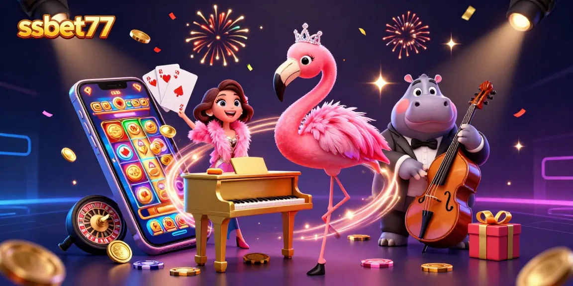Experience the excitement of ssbet77 with vibrant casino characters and dynamic gaming elements.