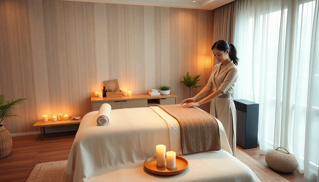 Enjoying 평택출장마사지 with a professional therapist in a tranquil home setting