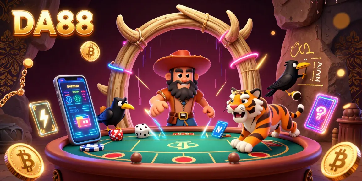 Engage in thrilling prehistoric casino adventures with DA88's vibrant gaming elements.