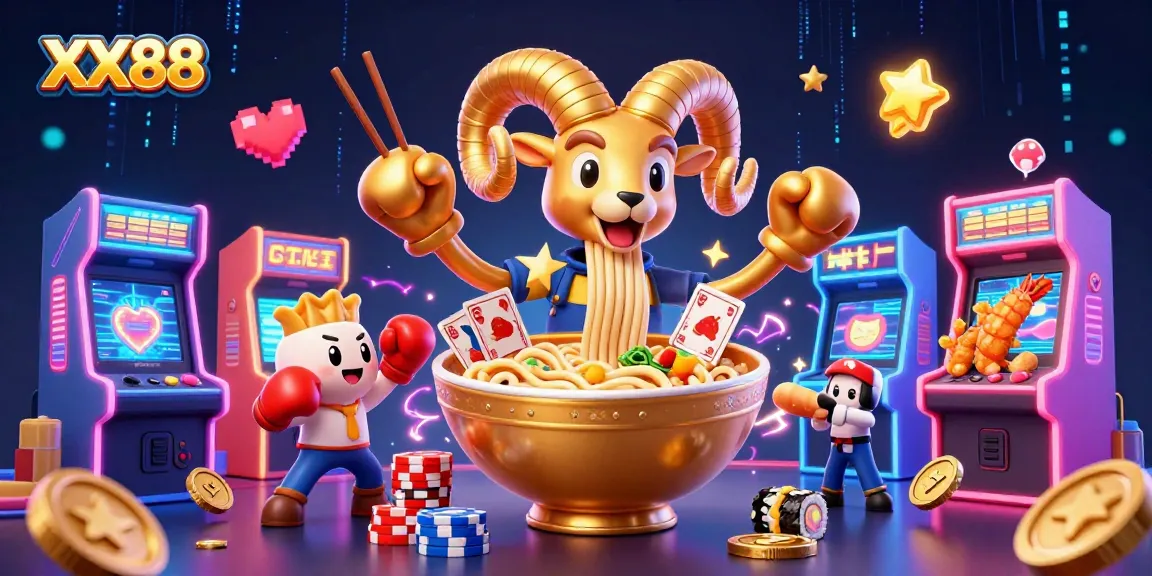 Engage with thrilling casino games at XX88, featuring vibrant 3D characters and colorful game elements.