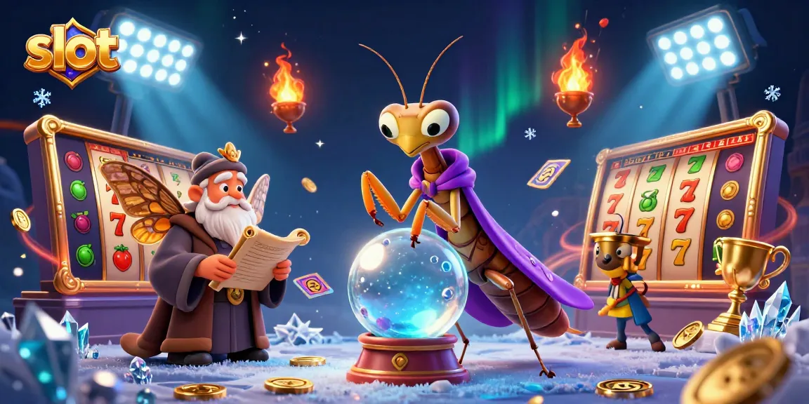 Engage in thrilling slot games with vibrant characters and dazzling casino elements.