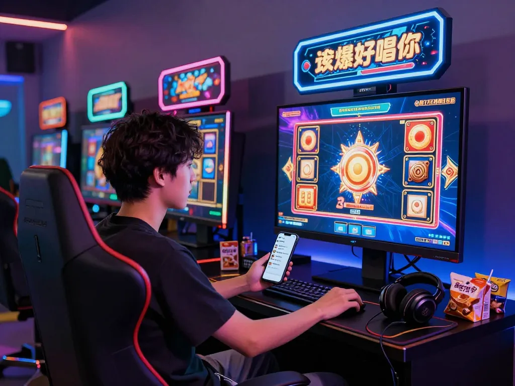 Pengalaman bermain slot online laoban188 yang menarik dalam pengaturan modern, menampilkan visual yang cerah dan permainan interaktif.