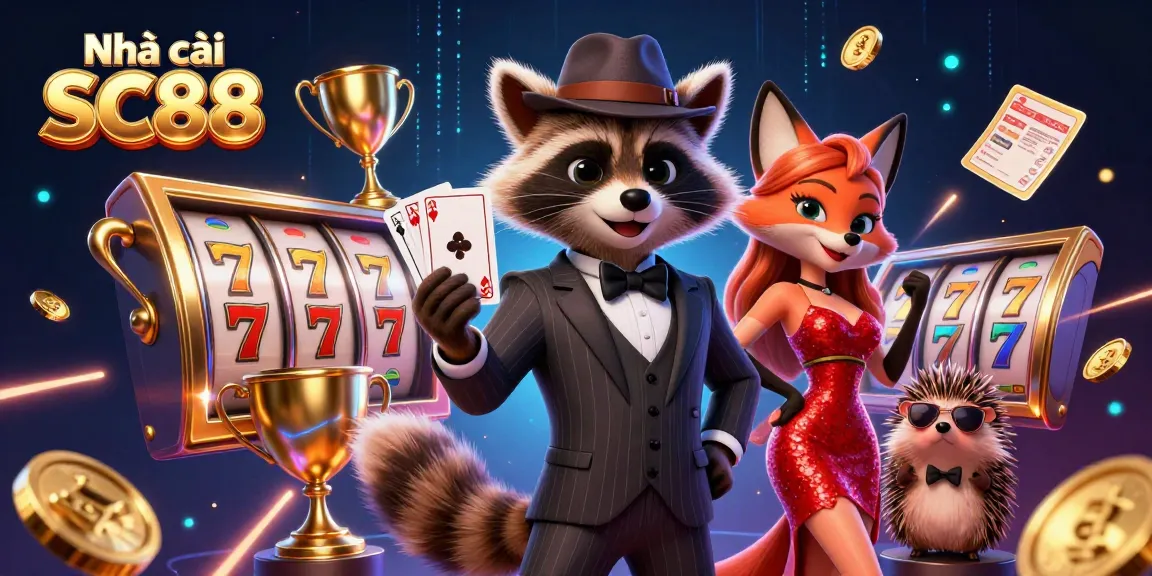 Experience the excitement of Nhà cái SC88 with a winning royal flush in this dynamic casino scene.