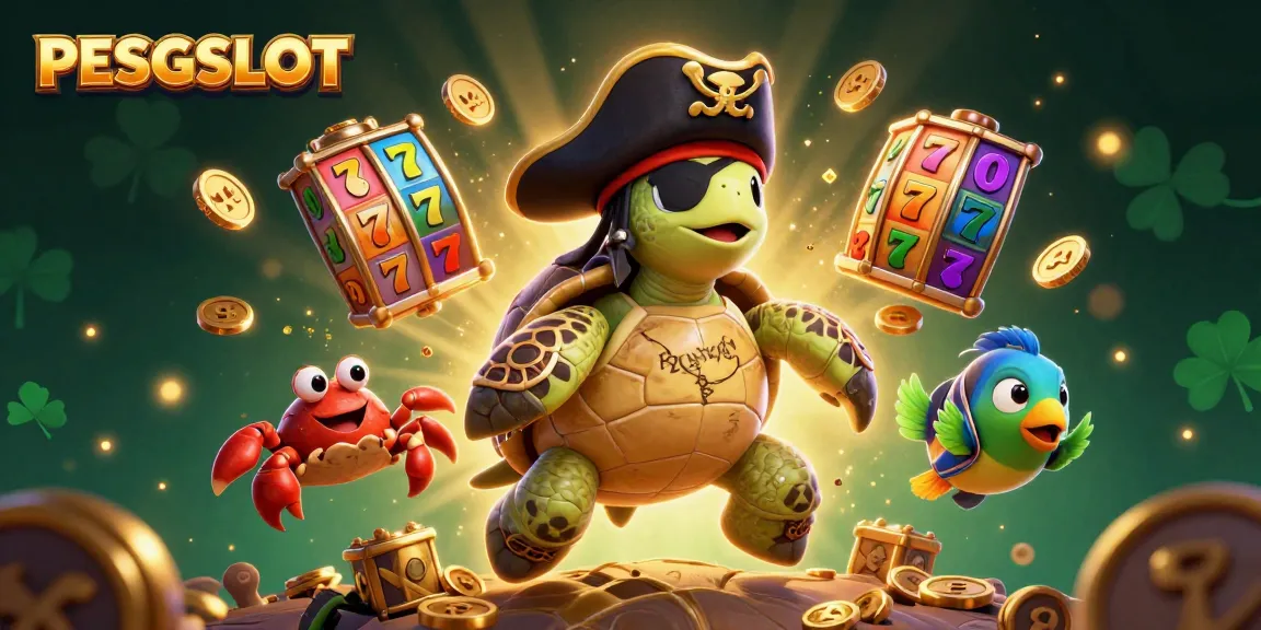 Memenangkan dengan PESGSLOT saat menjelajahi kasino digital bersama karakter kartun unik.