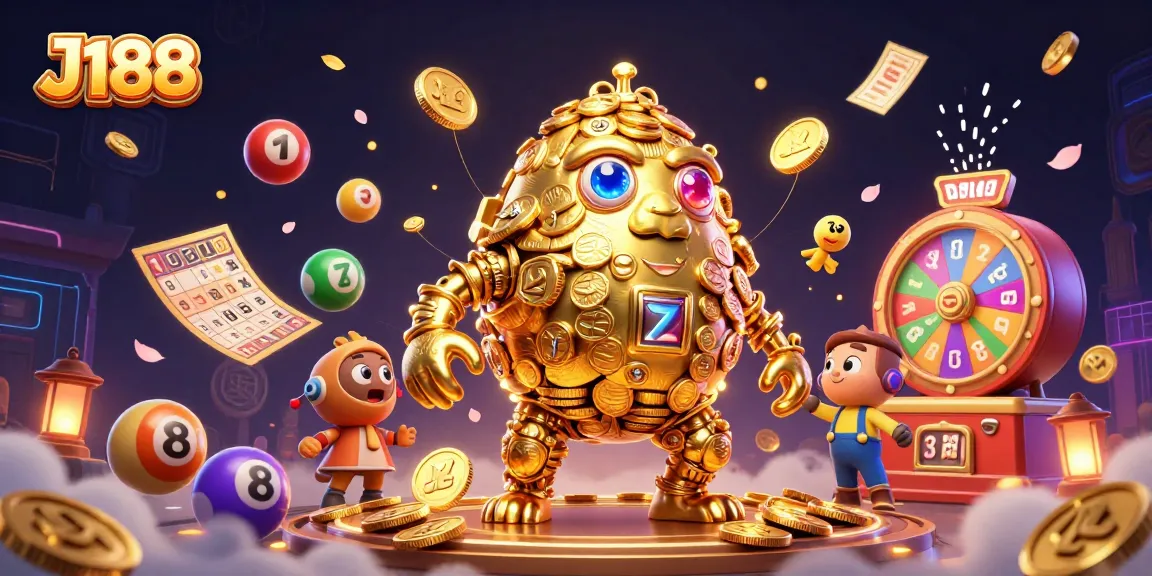 Experience thrilling wins with J188's vibrant casino golem and dynamic lottery excitement.