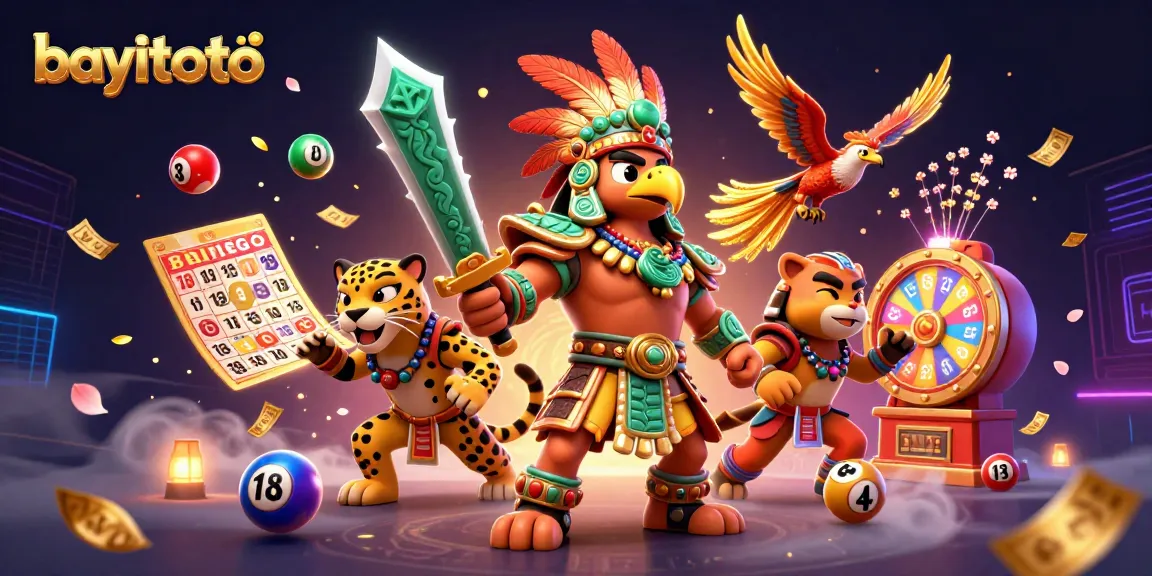 Engage with bayitoto's thrilling lottery experience featuring vibrant characters and game elements