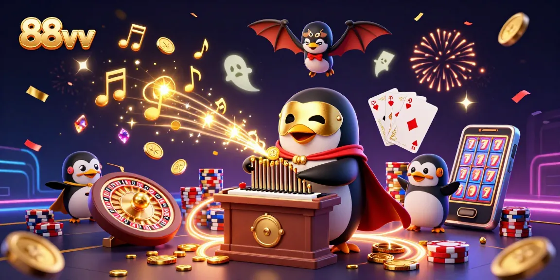 Experience exciting gameplay at 88vv with dynamic casino scenes and thrilling gambling elements.