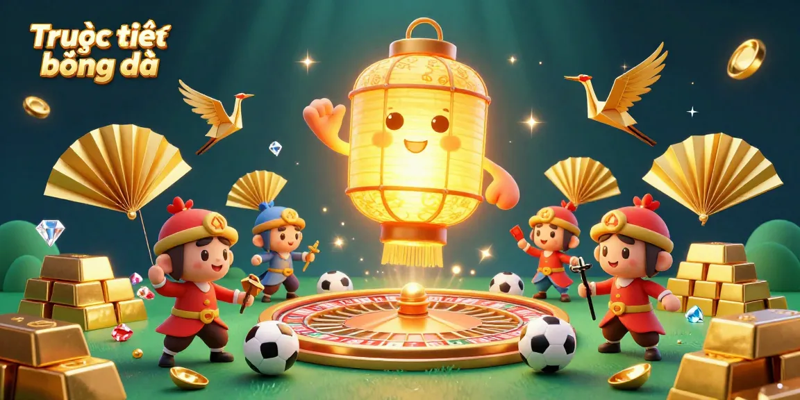 Experience Trực tiếp bóng đá with an energetic scene showcasing sports bets, roulette, and vibrant visual elements.
