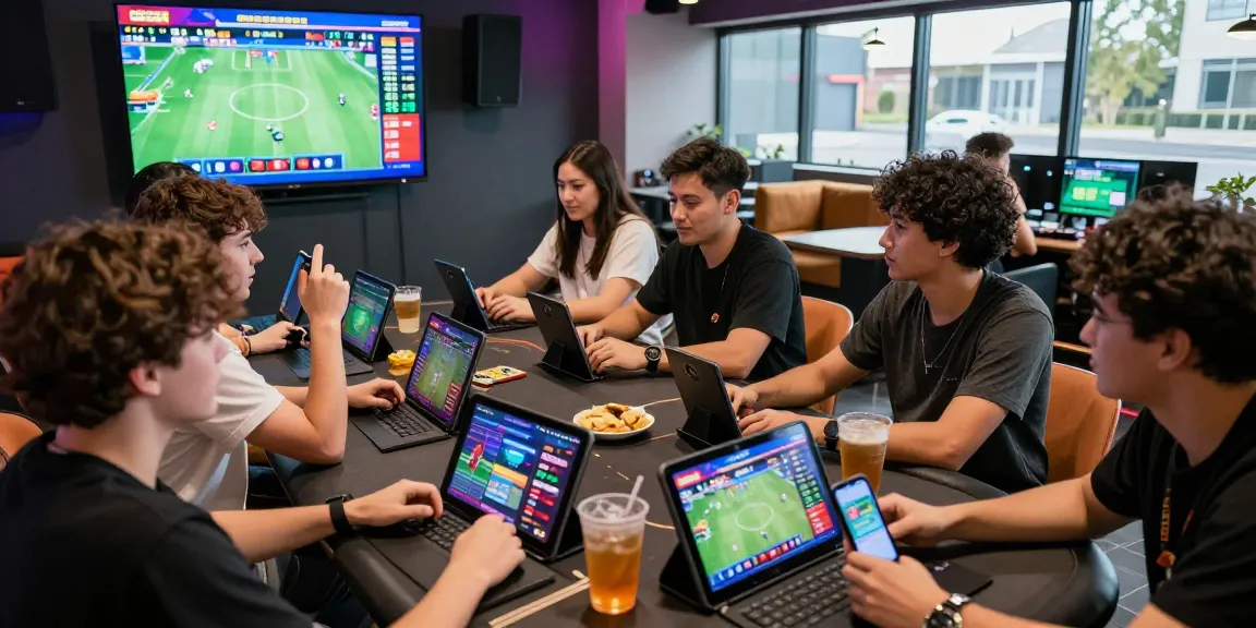 Exciting online gaming experience at OPEN88, where players engage in betting activities in a vibrant lounge atmosphere.