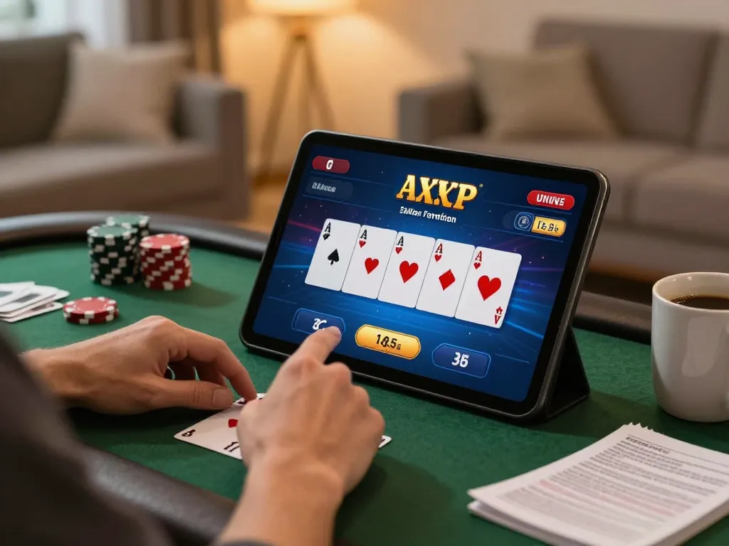 Engaging online poker gameplay on tablet with sc88 interface and strategy notes