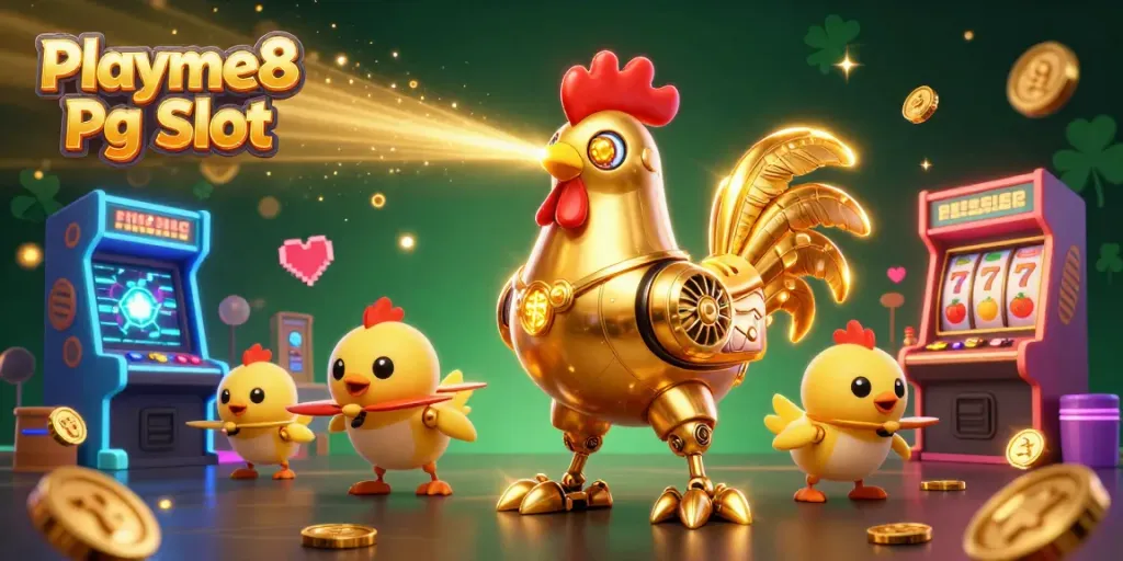 เล่น Playme8 Pg Slot บนเครื่องสล็อตในภาพ 3D สนุกสนานและเต็มไปด้วยสีสัน