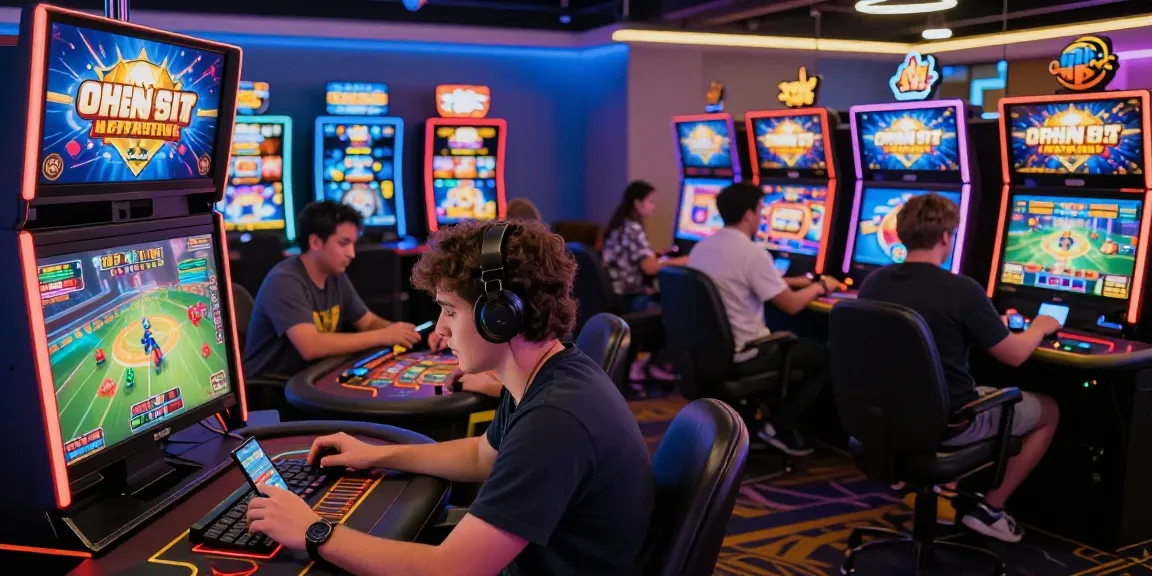OPEN88 gaming experience featuring diverse players engaged in exciting casino games and sports betting.