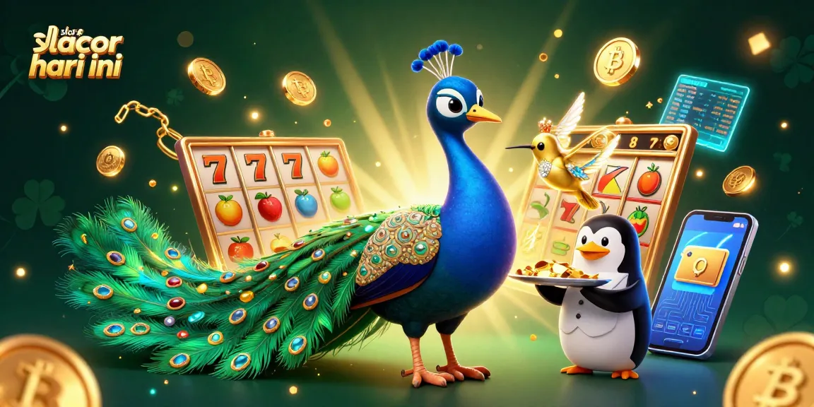 Experience thrilling jackpots with slot gacor hari ini surrounded by vibrant casino elements and colorful characters.