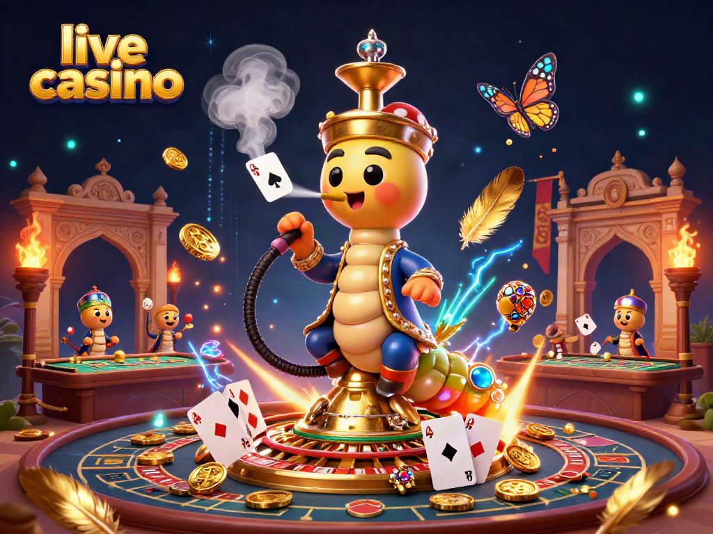 Experience an engaging live casino with vibrant characters and dynamic gaming elements