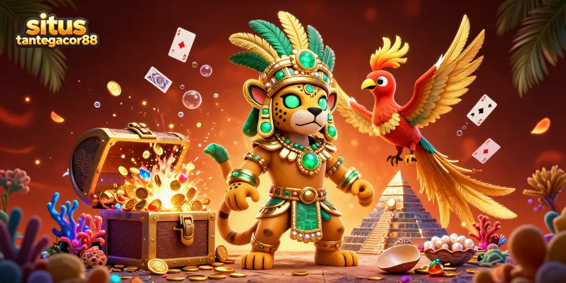 situs tantegacor88 menawarkan pengalaman perjudian menarik dalam ilustrasi kasino digital 3D.