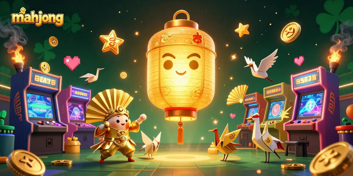 Experience mahjong thrills with a vibrant scene of 3D characters in a dynamic casino setting.