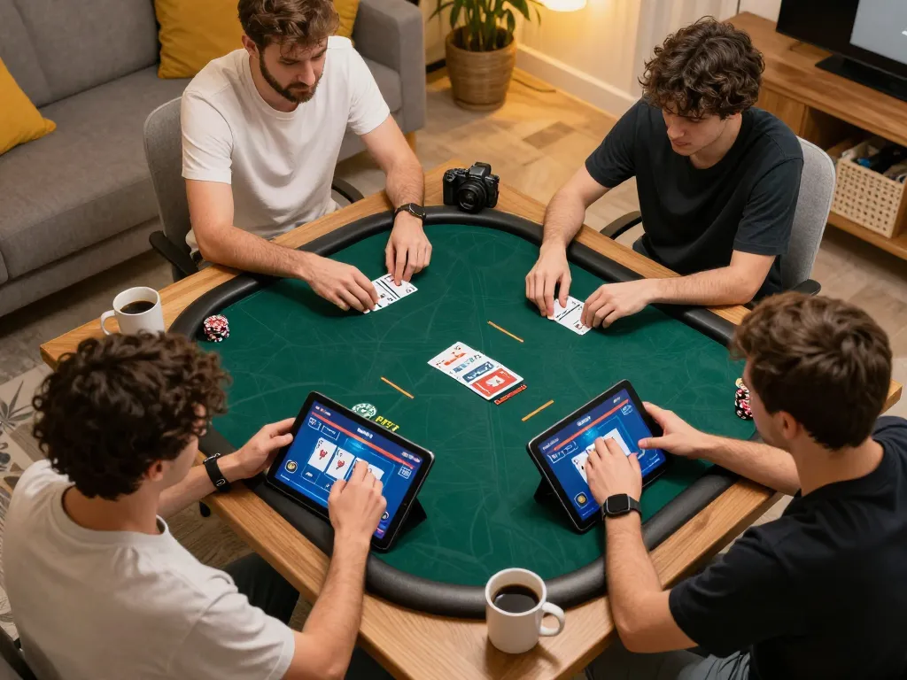 Players enjoying peri11 online poker game with engaging interfaces and lively reactions.
