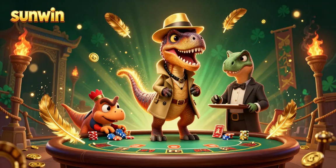 Engage in thrilling gameplay with Sunwin’s dynamic casino scene featuring animated characters and exciting betting elements.