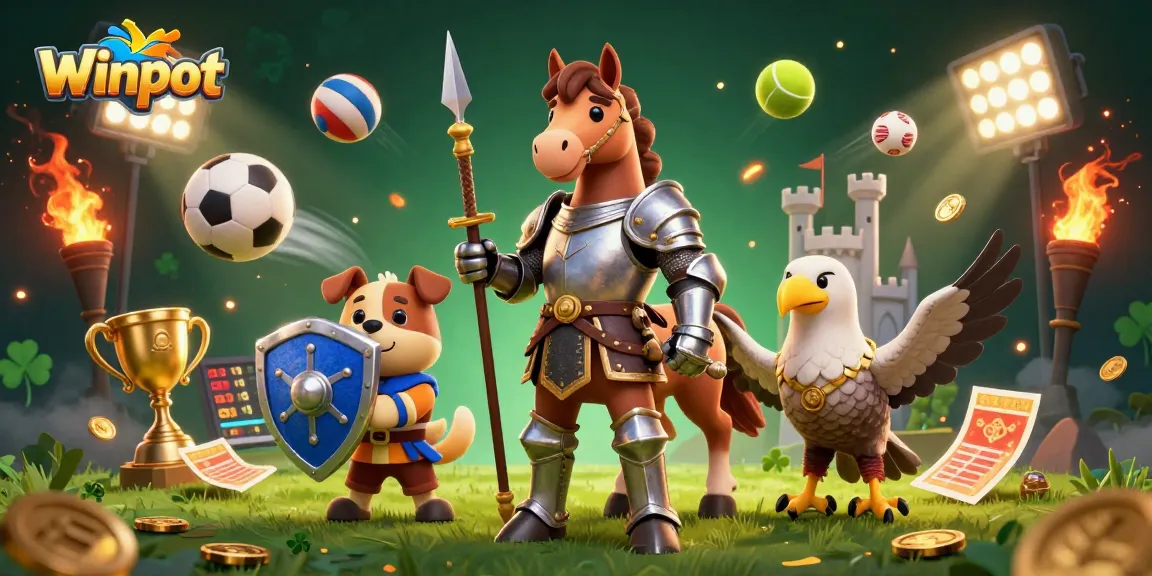 Winpot brings excitement to betting with medieval characters and dynamic sports elements.