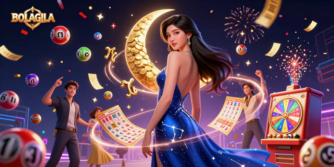 Experience exciting lottery action with BOLAGILA's vibrant and dynamic illustration of modern gaming elements.