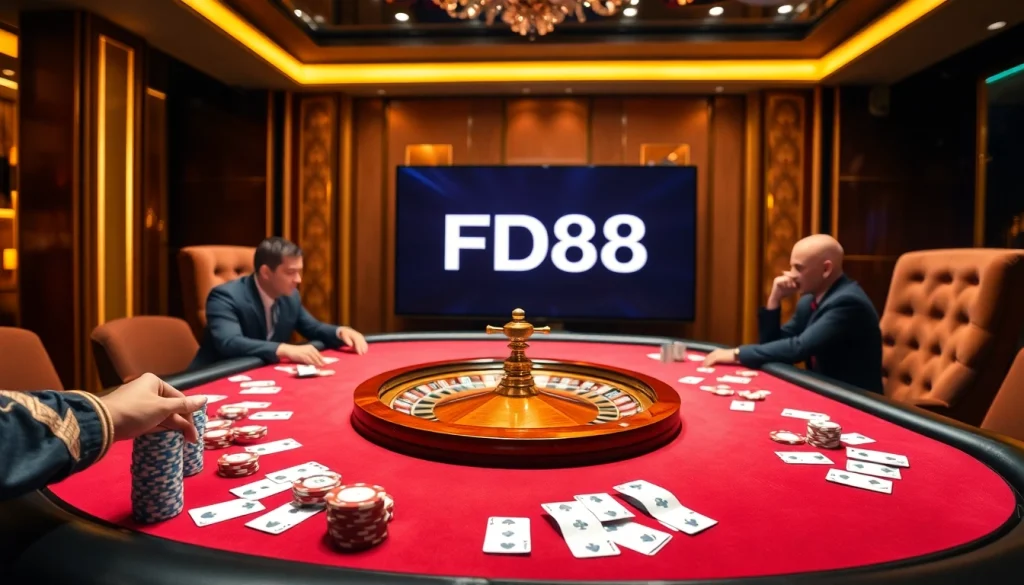 Experience the excitement of FB68 with high-stakes poker games and elegant casino ambiance.