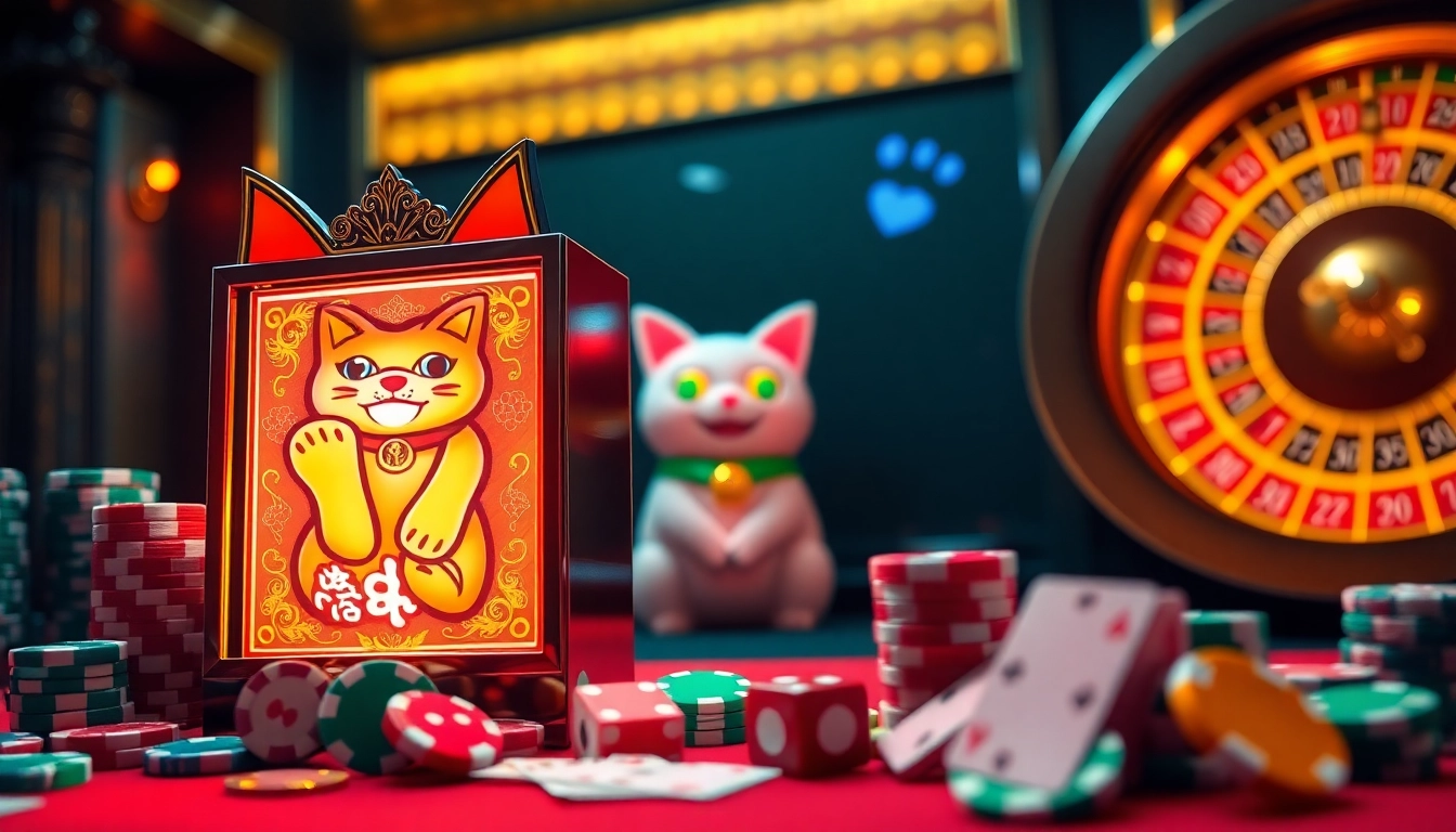 Spin the slot demo lucky neko with vibrant visuals and luxurious casino elements.