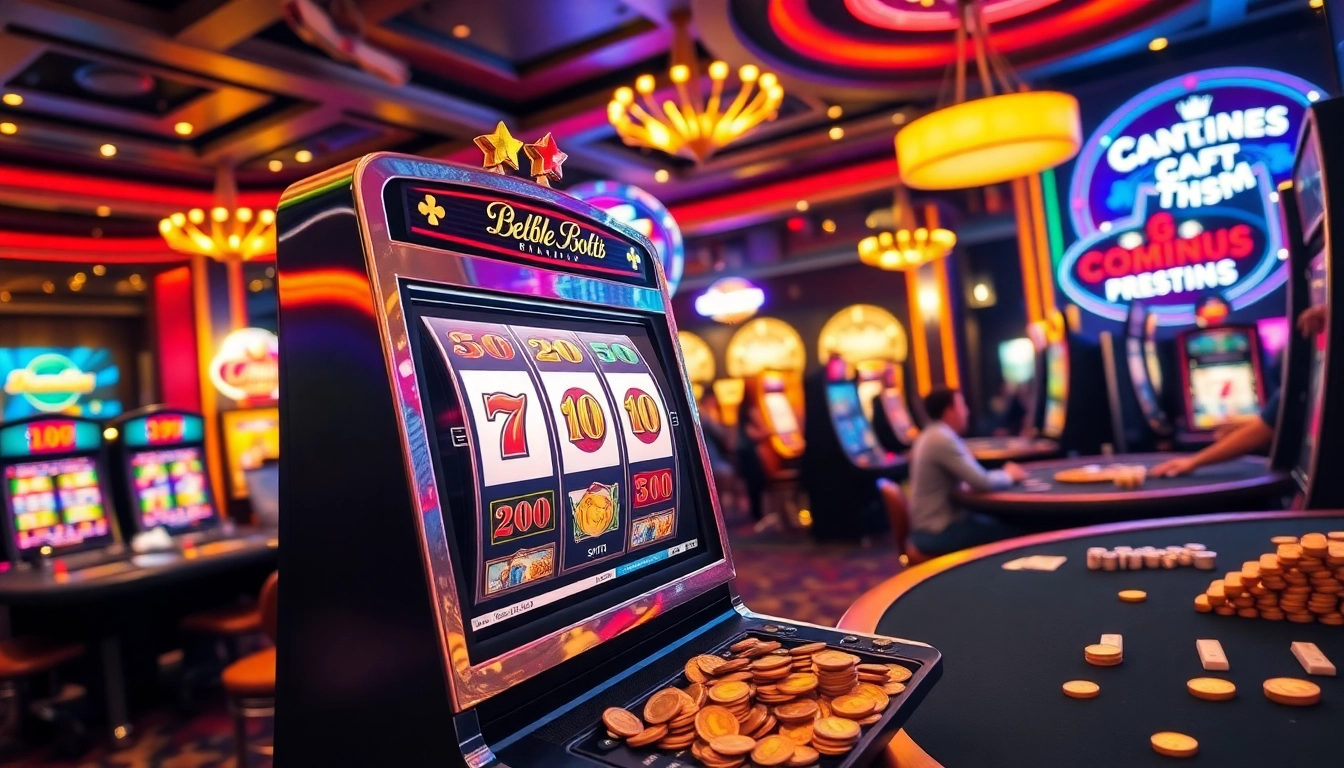 Experience the excitement of slot online gaming with vibrant machines and jackpots.
