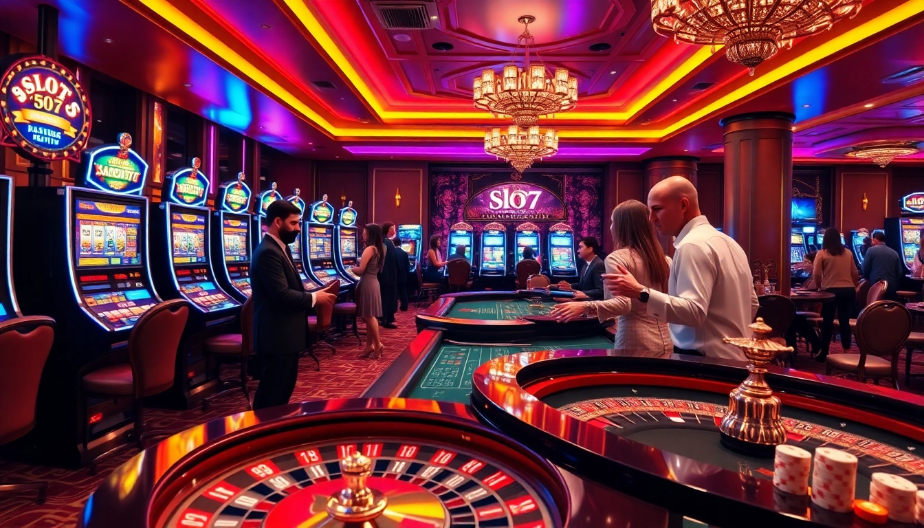 ktp jitu - players engaging at a lively Slot777 gaming area showcasing thrilling casino excitement