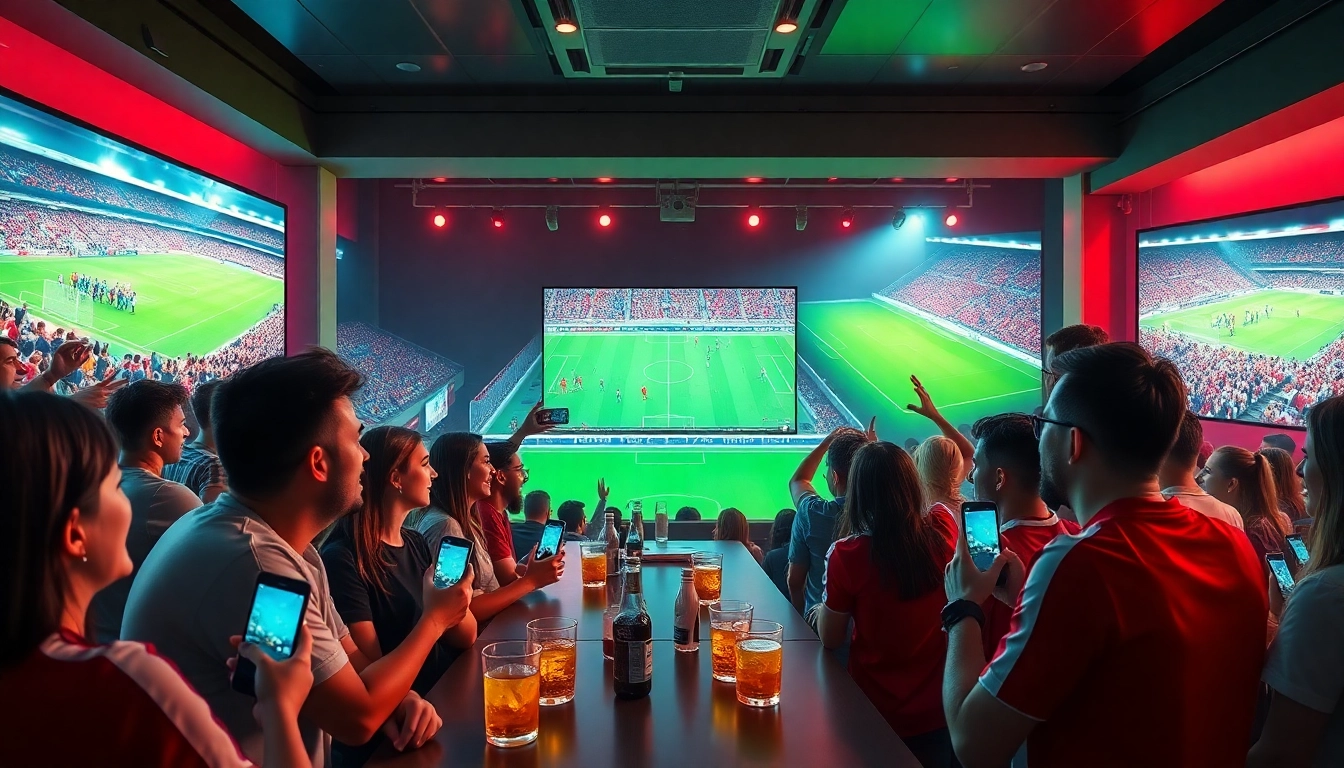 Socolive live sports streaming experience with engaging audience enjoying football match