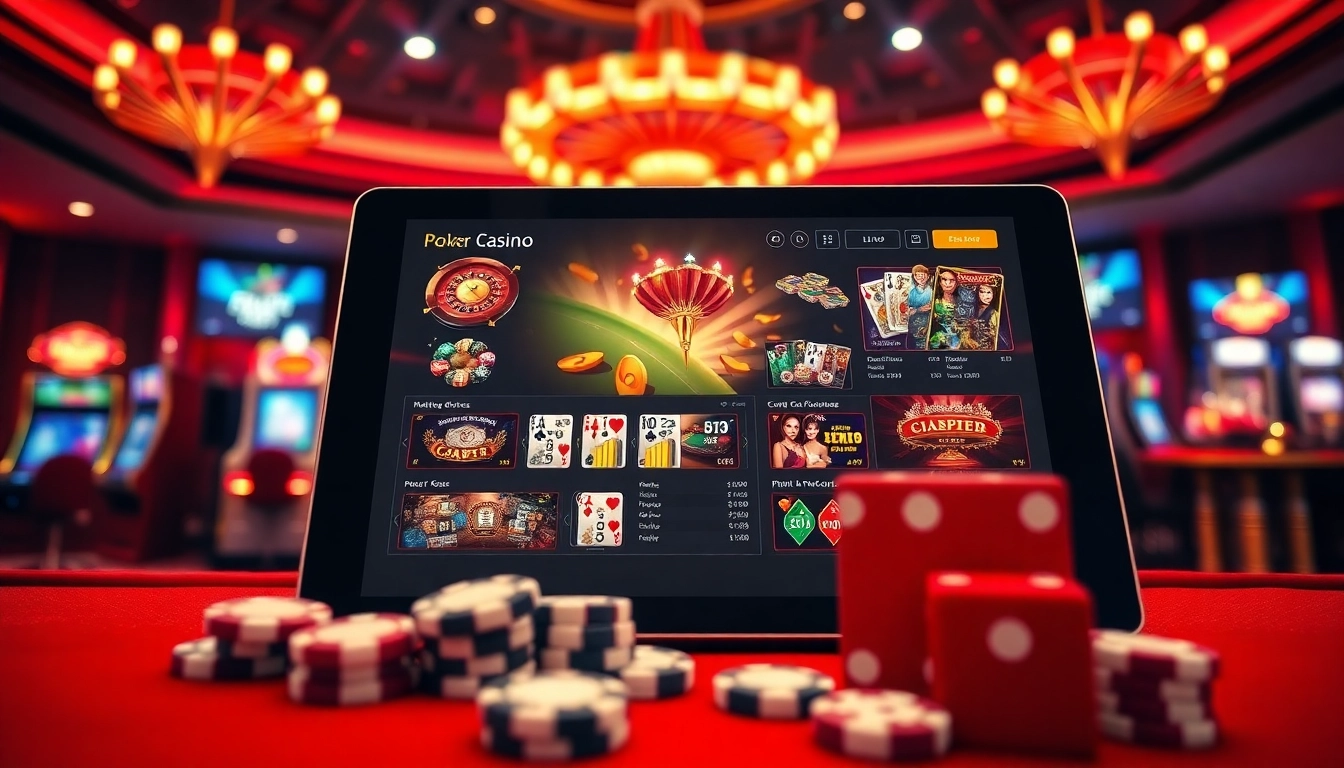 Engaging online gambling action at trang chủ thabet with vibrant casino games displayed.