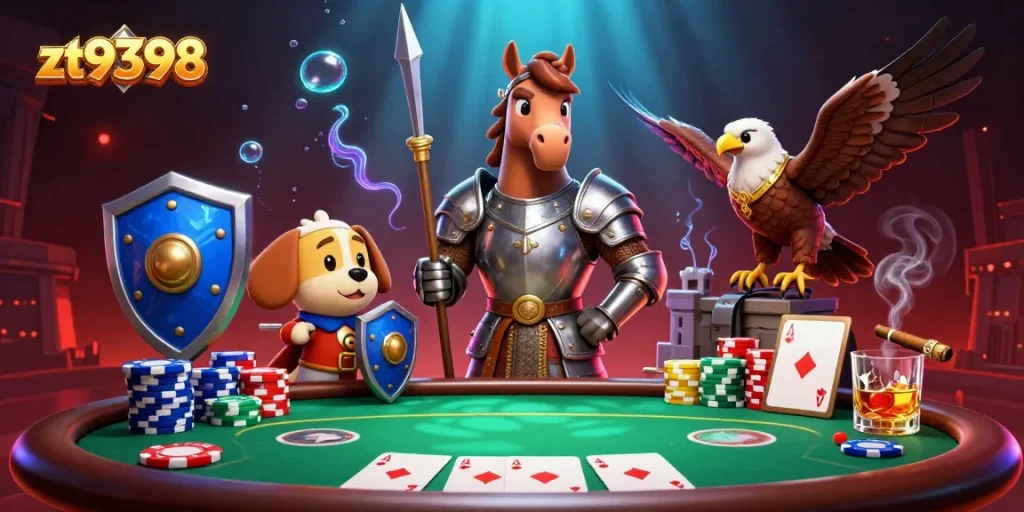 Engage in thrilling poker action at zt9398 with stacked chips and winning hands.